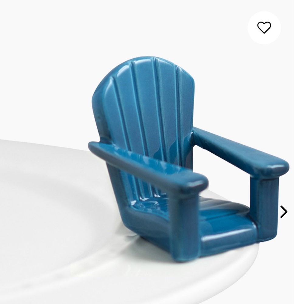 Nora Fleming Blue Ceramic Chair Mini